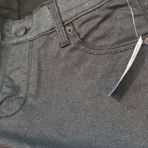 Super skinny  sparkly black stretch jeans